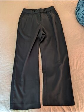 Quince Women's Pleated Trouser Black Size 8 Like New